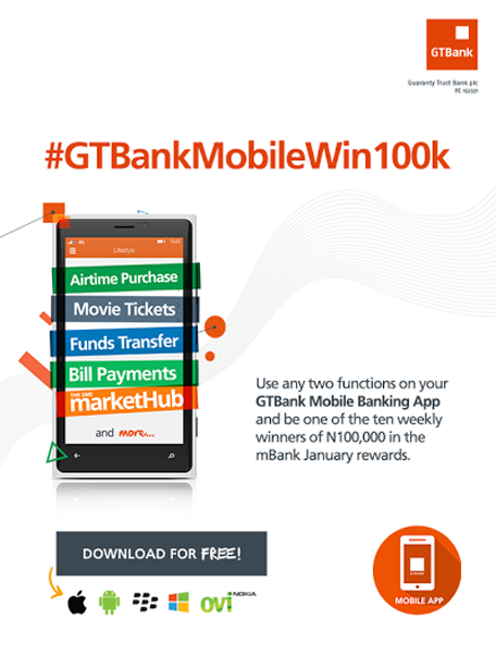 OrijoReporter.com #GTBankMobileWin100k, MBANK JANUARY REWARD