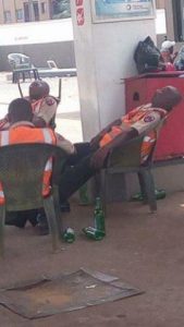 OrijoReporter.com, Photo of FRSC officials drunk
