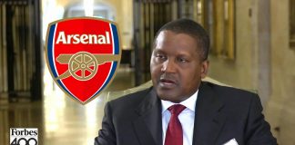 OrijoReporter.com, Dangote Arsenal fan