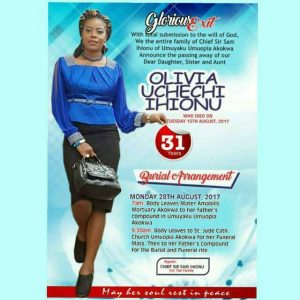 OrijoReporter.com, Olivia Uchechi