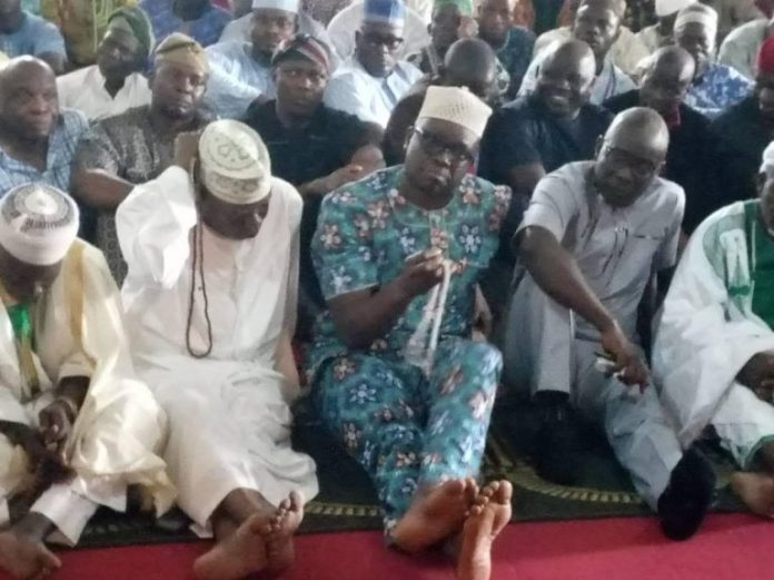 fayose 2 OrijoReporter.com, Fayose observes Jumat Prayer