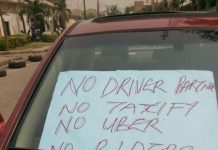 Taxify Drivers deny being rapists, kidnappers, hold Protest in Lagos OrijoReporter.com, Taxify drivers