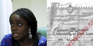 OrijoReporter.com, Adeosun’s NYSC Certificate