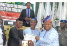 INEC Presents Adeleke Certificate of Return