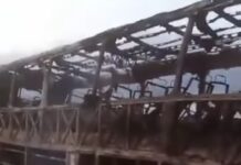 Robbers Set luxury bus ablaze after robbing passengers