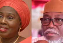 Akeredolu’s widow accuses Ondo Gov. of using her late husband to make money