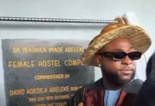 Davido unveils university hostel named after late mother