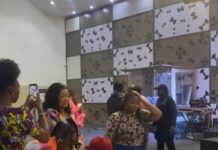 Drama As Man Storms Wife’s Event, Attempts To Fight Her In Viral Video